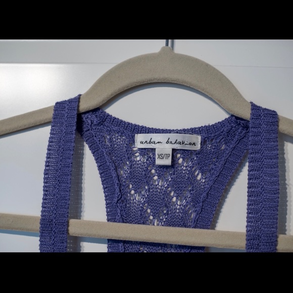 Beautiful purple crochet tank top size XS - Picture 2 of 2